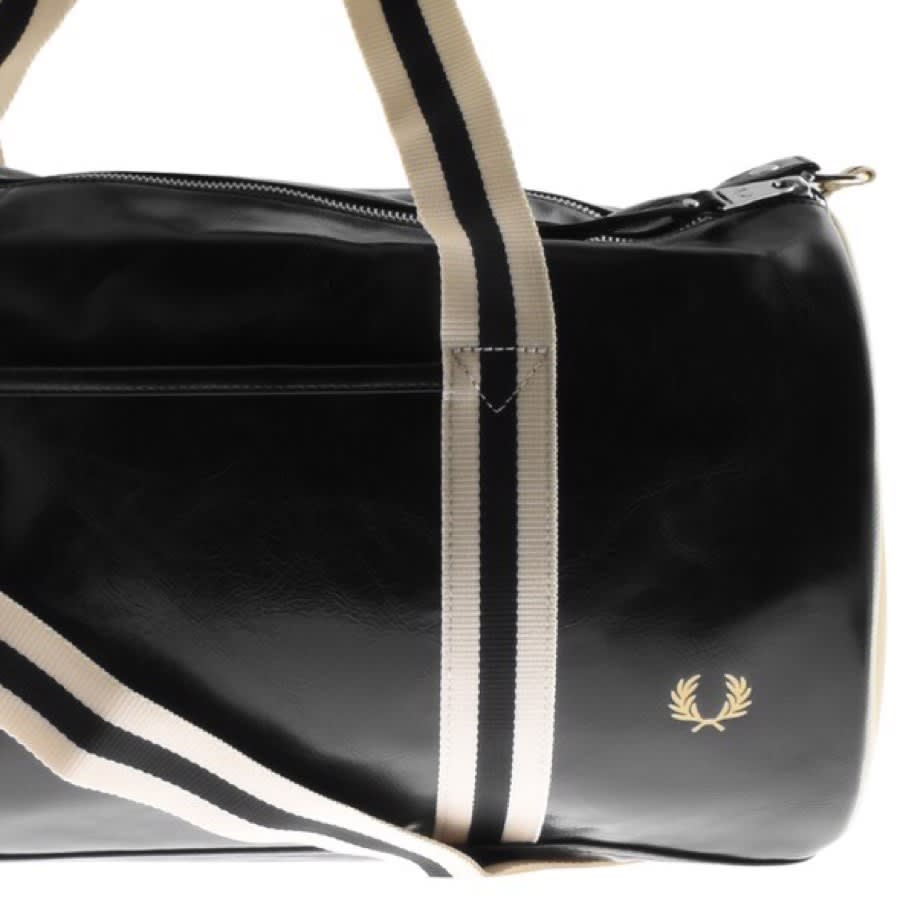 Fred Perry Black Classic Barrel Bag